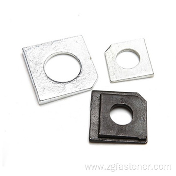 Square Taper Washers For Slot Section GB853 square washers